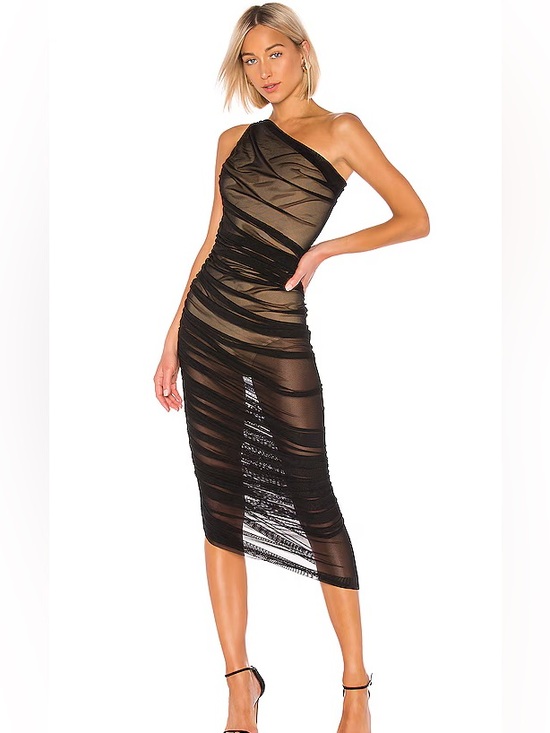 REVOLVE Dresses & Skirts - 🪩🕷️🥂Norma Kamali Diana Black tulle midi dress size M/38